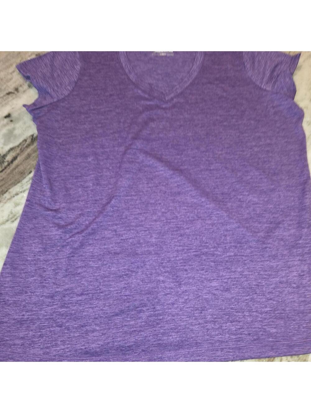 Xersion Women's Purple Short Sleeve Performance T-Shirt Size XL